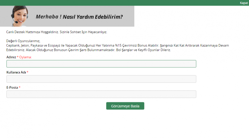 Betist Canlı Destek