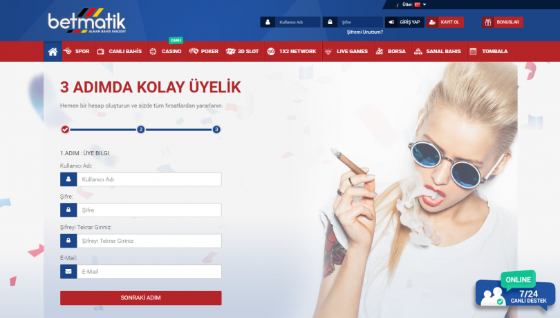 Betmatik'e üye ol