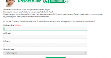 Enbet canlı yardım