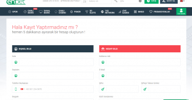 Enbet'e üye ol