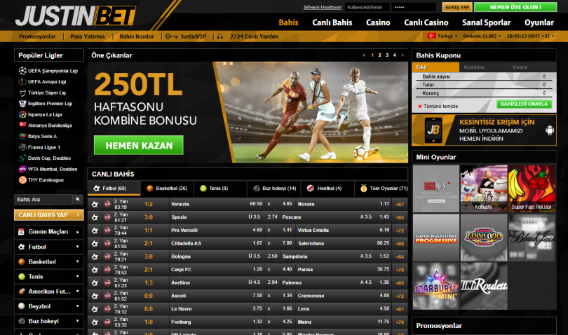 Justinbet Canlı İddaa