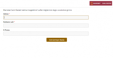 Mariobet canlı destek