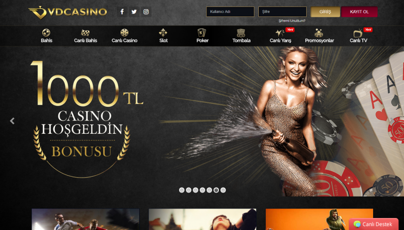 Vdcasino'ya üye ol
