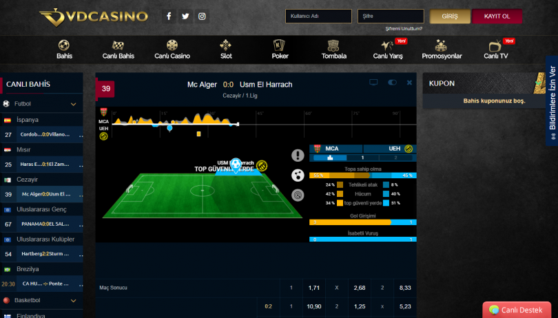 Vdcasino Canlı Bahis